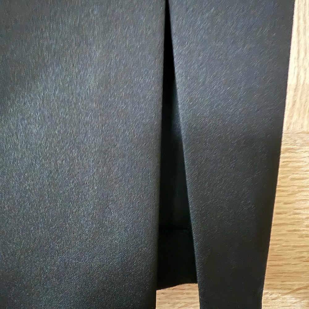 Calvin Klein Black Asymmetrical Midi Sheath Dress Sleeveless Career Office Small - Picture 10 of 13